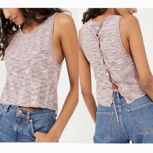 NWT Free People Best Of Us Tank Onyx Blossom Combo